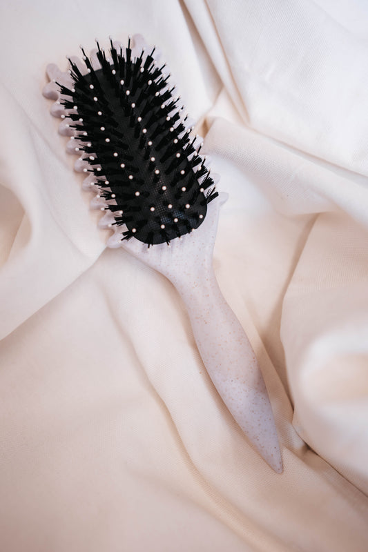 Krullen borstel Beige